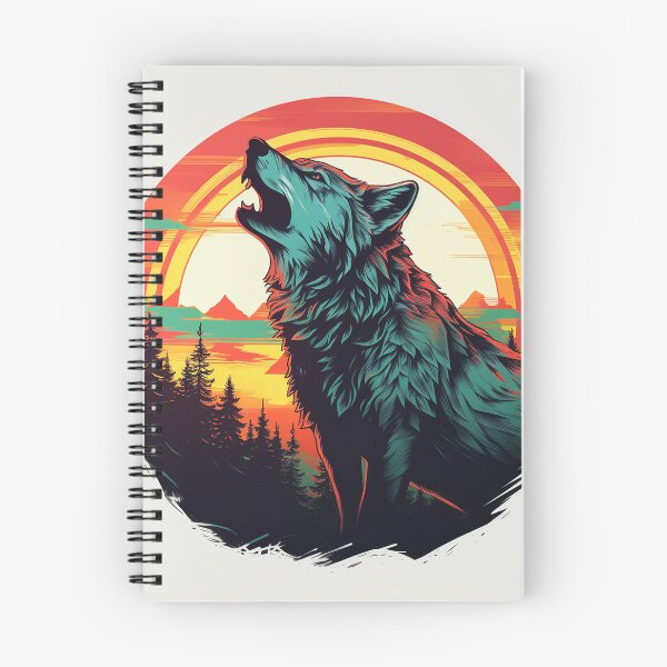 Item preview, Howling Lone Wolf in Retro Classic Vintage Style designed and sold by redstar19.