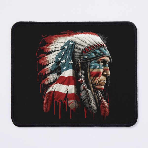 Item preview, Native American Indian Tribes American USA Flag designed and sold by mainana78.