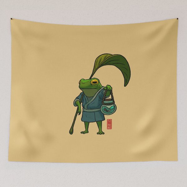 Item preview, a frog and his son cute father and son artwork designed and sold by DingHuArt.