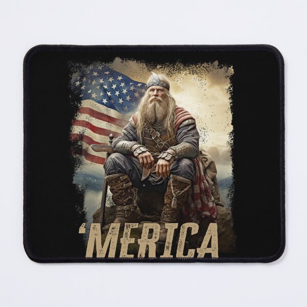 Item preview, Merica Old Viking Patriotic Veteran Army Warrior designed and sold by NoLimit-Merica.