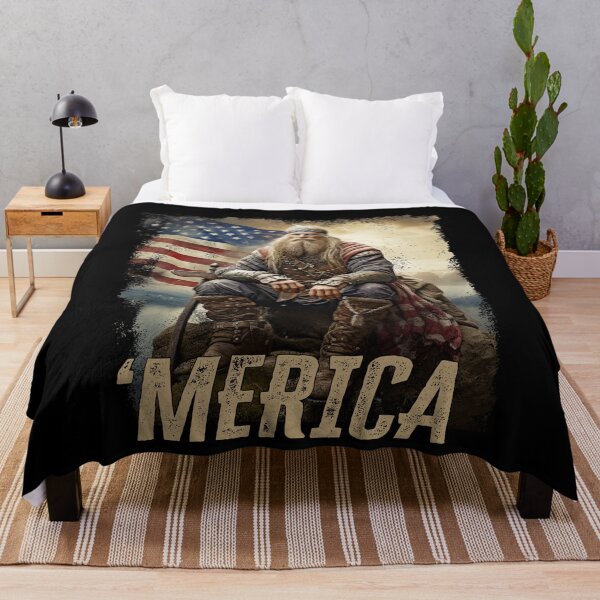 Item preview, Merica Old Viking Patriotic Veteran Army Warrior designed and sold by NoLimit-Merica.