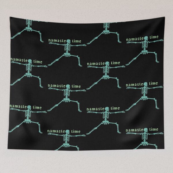 Item preview, Yoga skeleton treat yourself designed and sold by Azrou shop.