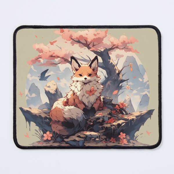 Item preview, Japanese Fox Kitsune designed and sold by Yana Grech.