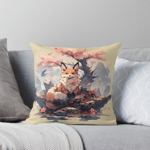 Item preview, Japanese Fox Kitsune designed and sold by Yana Grech.