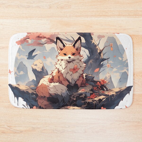 Item preview, Japanese Fox Kitsune designed and sold by Yana Grech.