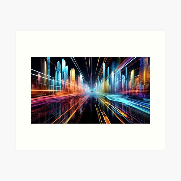 Fluorescent Paint In Motion Acrylic Print