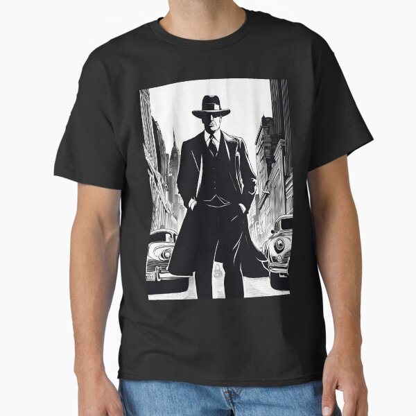 Graphic Novel 1940s Lawman Illustration Classic T-Shirt