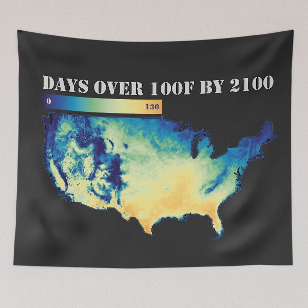 Item preview, Climate Change: it's getting hotter, in Blue and Gold designed and sold by DreamingBeetle.