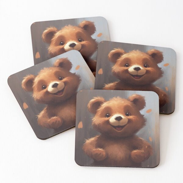 Item preview, A cute and cuddly brown bear with a really nice smile designed and sold by InfigoArt.