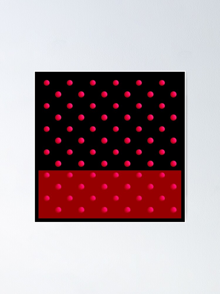 Poster Retro Fondo Negro Rojo De Fuzzyfox Redbubble