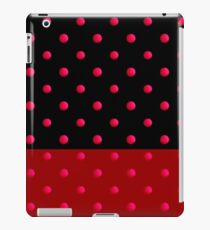 Retro . red black background . iPad Case/Skin