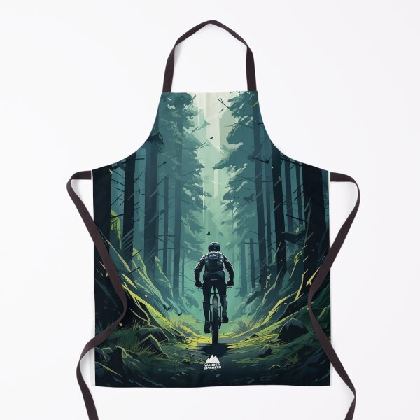 Item preview, Guy Mountain Biking in the moss covered Forest - Digital Art | WanderUpNorthCo designed and sold by WanderUpNorth.