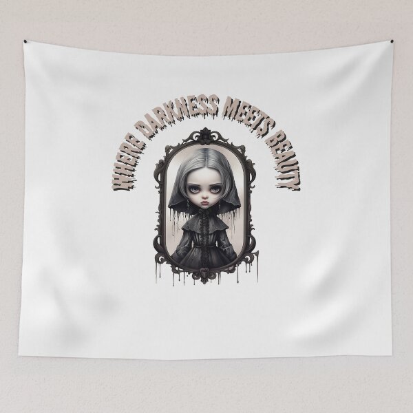 Item preview, Where darkness meets beauty mystery gothic doll designed and sold by CleanDecor.