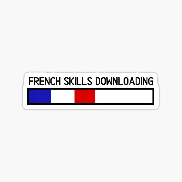Vista previa del artículo con la obra «Descarga de habilidades del idioma francés», diseñado y vendido por humnoo.