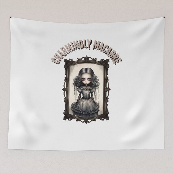 Item preview, Carmingly macabre mystery gothic doll in mirror designed and sold by CleanDecor.