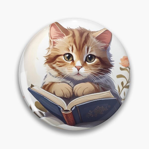 Item preview, Cat reading a book designed and sold by Laufer15.