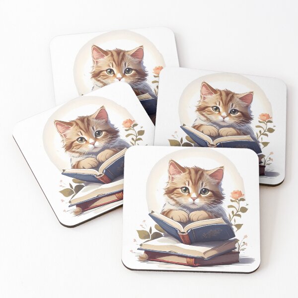 Item preview, Cat reading a book designed and sold by Laufer15.