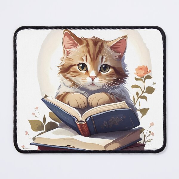 Item preview, Cat reading a book designed and sold by Laufer15.