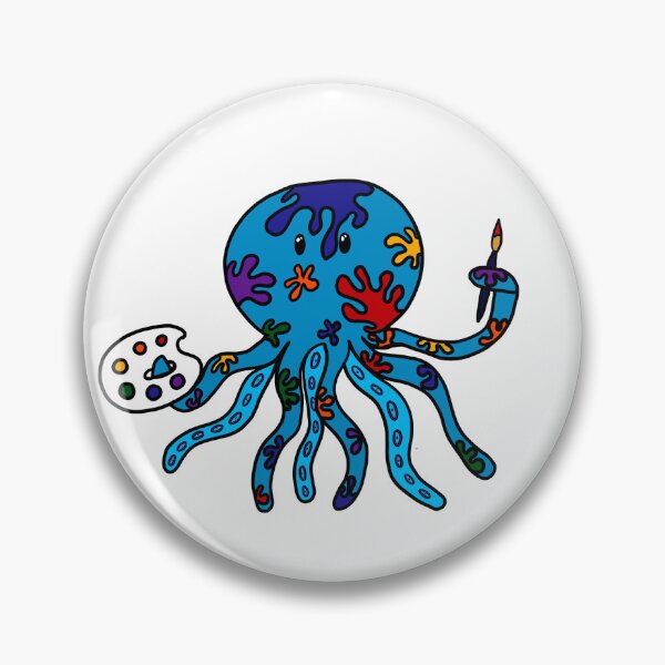 Item preview, The Messy Artist Octopus designed and sold by DawnStair.