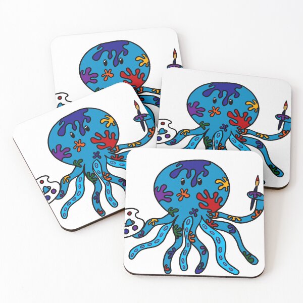 Item preview, The Messy Artist Octopus designed and sold by DawnStair.