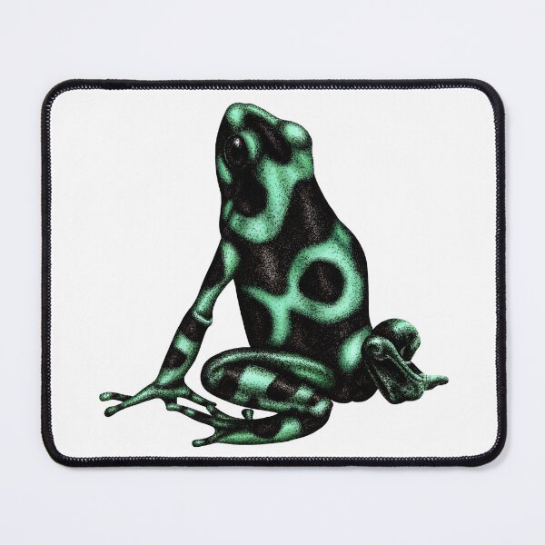 Item preview, Green and black poison dart frog designed and sold by LorenDowding.