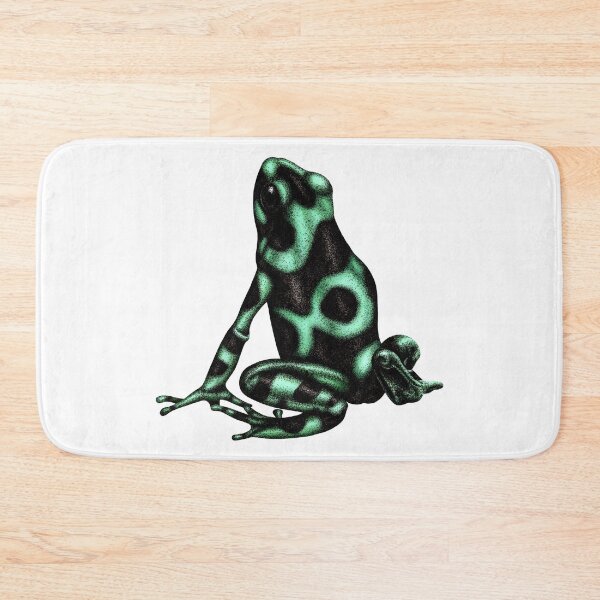 Item preview, Green and black poison dart frog designed and sold by LorenDowding.