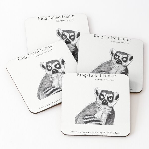 Item preview, Save the Ringtailed Lemur - Endangered Species designed and sold by IguaranDesign.