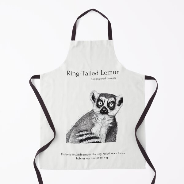 Item preview, Save the Ringtailed Lemur - Endangered Species designed and sold by IguaranDesign.