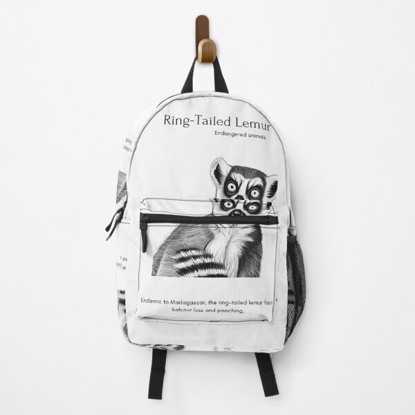 Item preview, Save the Ringtailed Lemur - Endangered Species designed and sold by IguaranDesign.
