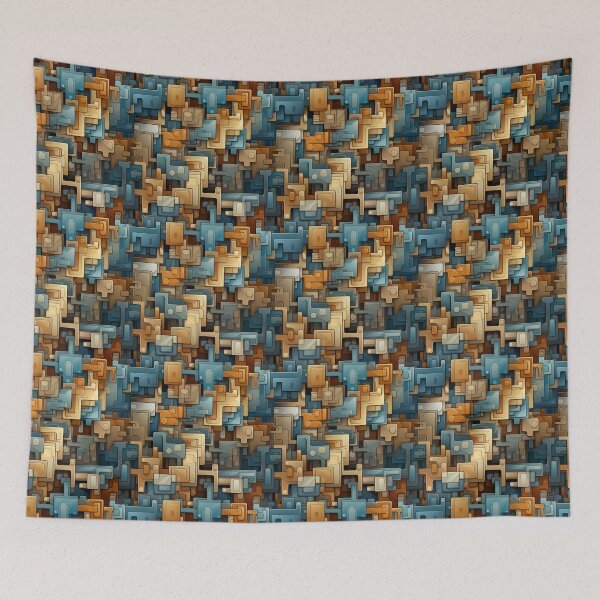 Item preview, Square pattern seamless art designed and sold by Piyakan.