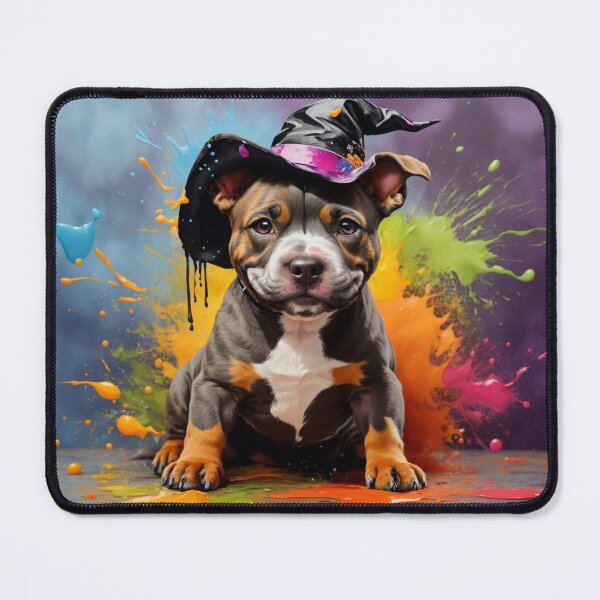 Item preview, Staffordshire Bull Terrier Puppy With A Hat designed and sold by Wolfheartart.