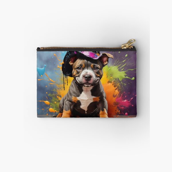 Item preview, Staffordshire Bull Terrier Puppy With A Hat designed and sold by Wolfheartart.