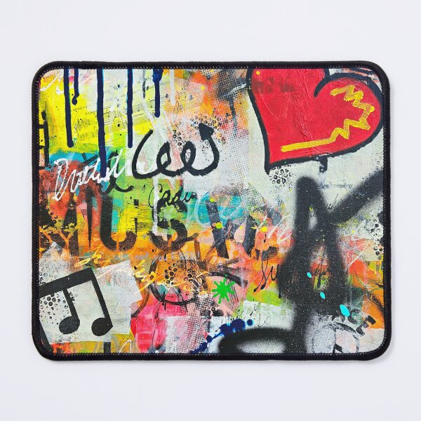 Item preview, JKalani Abstract Grunge Graffiti Love of Music Painting designed and sold by jkalani.