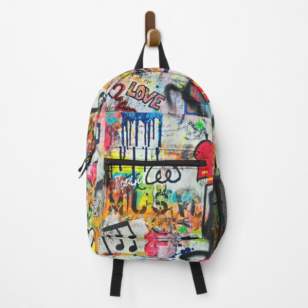 Item preview, JKalani Abstract Grunge Graffiti Love of Music Painting designed and sold by jkalani.