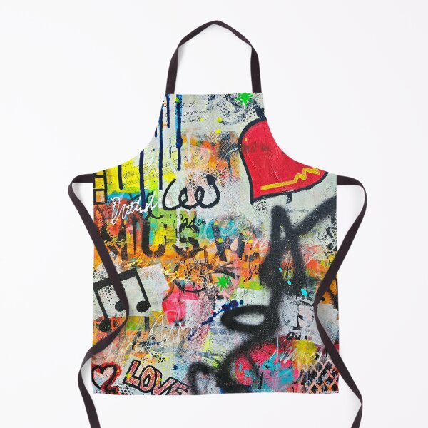 Item preview, JKalani Abstract Grunge Graffiti Love of Music Painting designed and sold by jkalani.
