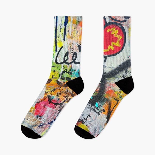 Item preview, JKalani Abstract Grunge Graffiti Love of Music Painting designed and sold by jkalani.