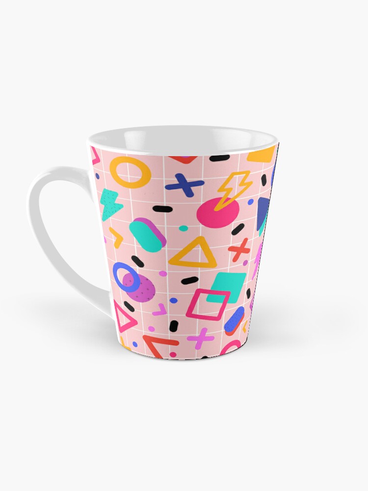 Vicky - 80s, 90s, bright neon, shapes, design, pattern, trendy, hipster,  memphis design Coffee Mug by CharlotteWinter