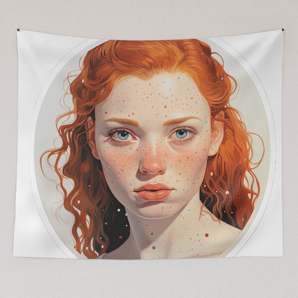 Item preview, Girl with wavy hair designed and sold by abmkf.