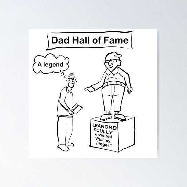 Item preview, Dad hall of fame light T-shirt designed and sold by RickPostCo.