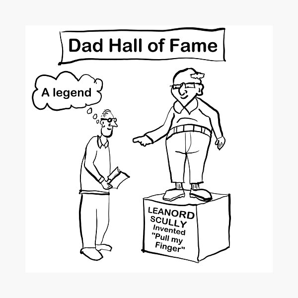 Item preview, Dad hall of fame light T-shirt designed and sold by RickPostCo.