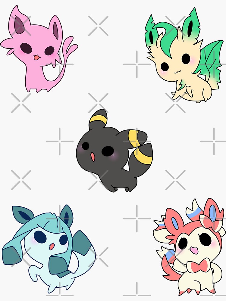 Cute and Kawaii Eeveelution Pokemon Stickers for Boys and Girls of All Ages