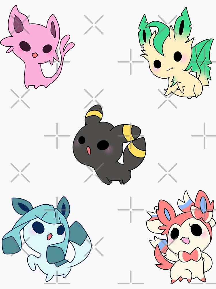 Eevee & Eeveelution Pokemon Vinyl Waterproof Sticker -   Cute pokemon  pictures, Pokemon stickers, Cute pokemon wallpaper