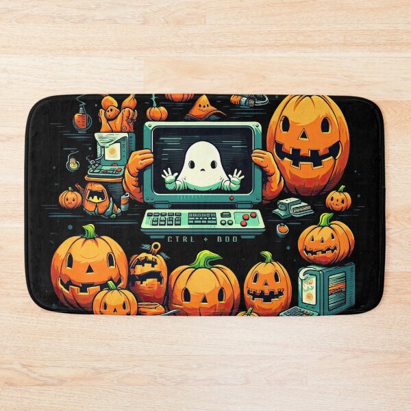 Item preview, Nerdy Geeky 80s Computer Game Halloween Jack-o-Lantern Funny Spooky design  designed and sold by Cybermariko.