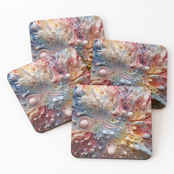 Item preview, Soft-color digital AI abstract designed and sold by silent-violin.