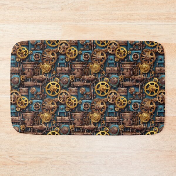 Item preview, Steampunk Machinery  pattern seamless art designed and sold by Piyakan.