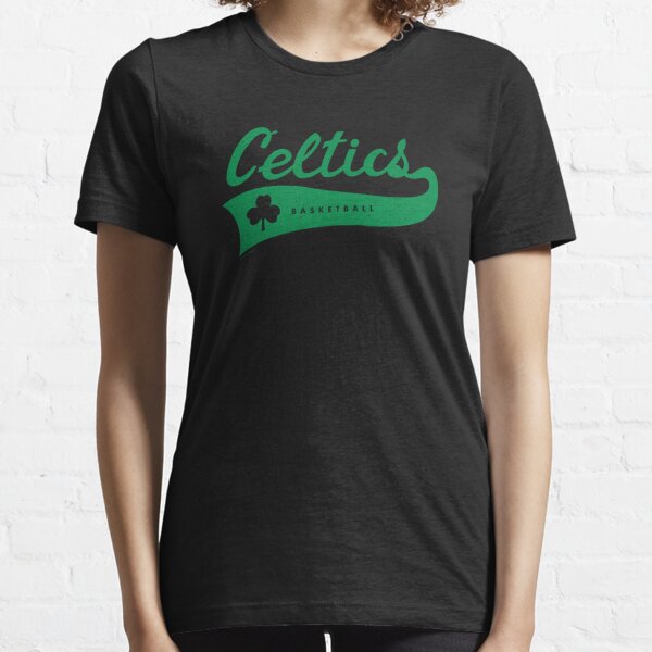 Vintage Celtics Basketball Script (Green) - Boston Celtics - T-Shirt