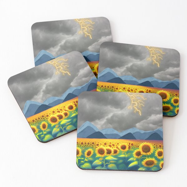 Item preview, Campo de girasoles con iluminación. designed and sold by GasconyPassion.