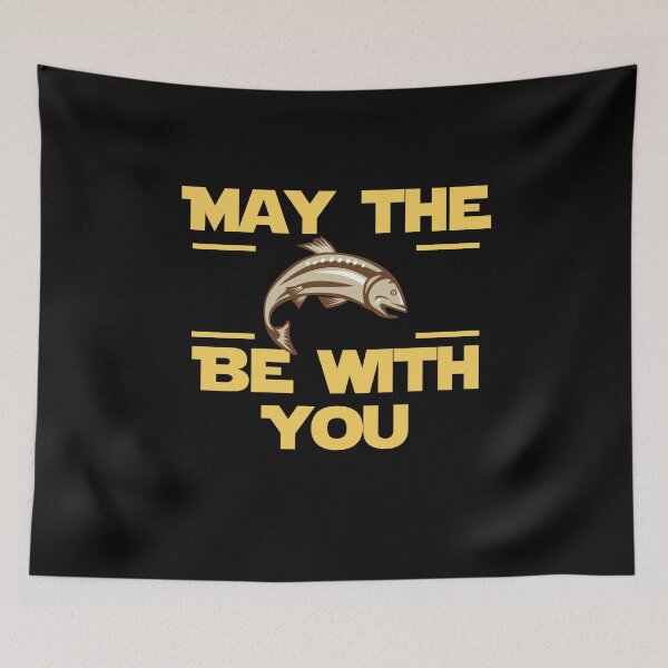 Item preview, May The Fish Be With You Star Fisherman Fishing  designed and sold by BUBLTEES.