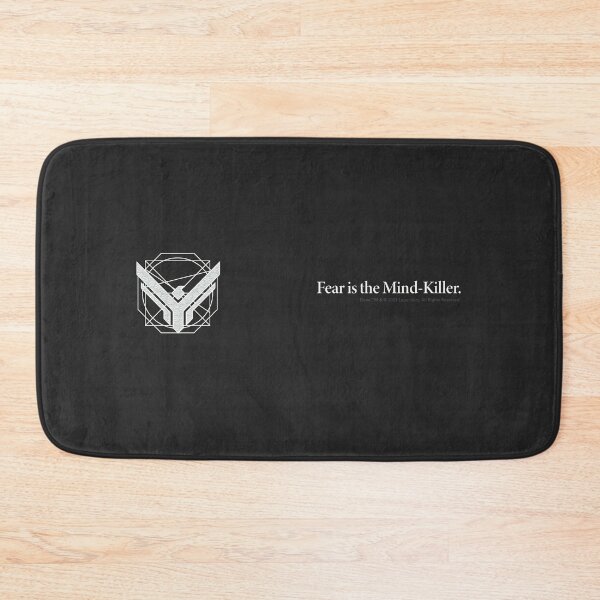 Item preview, Dune movie, House of Atreides logo, Fear is the mind killer / black and white designed and sold by SoloAutenica.