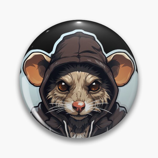 Item preview, Cool Rat con ropa informal designed and sold by Sidewayanimals.